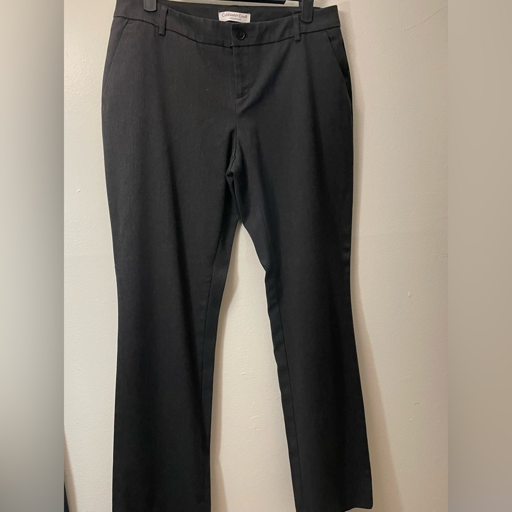 💙 Coldwater creek: women’s straight leg dress pants, size 6, black